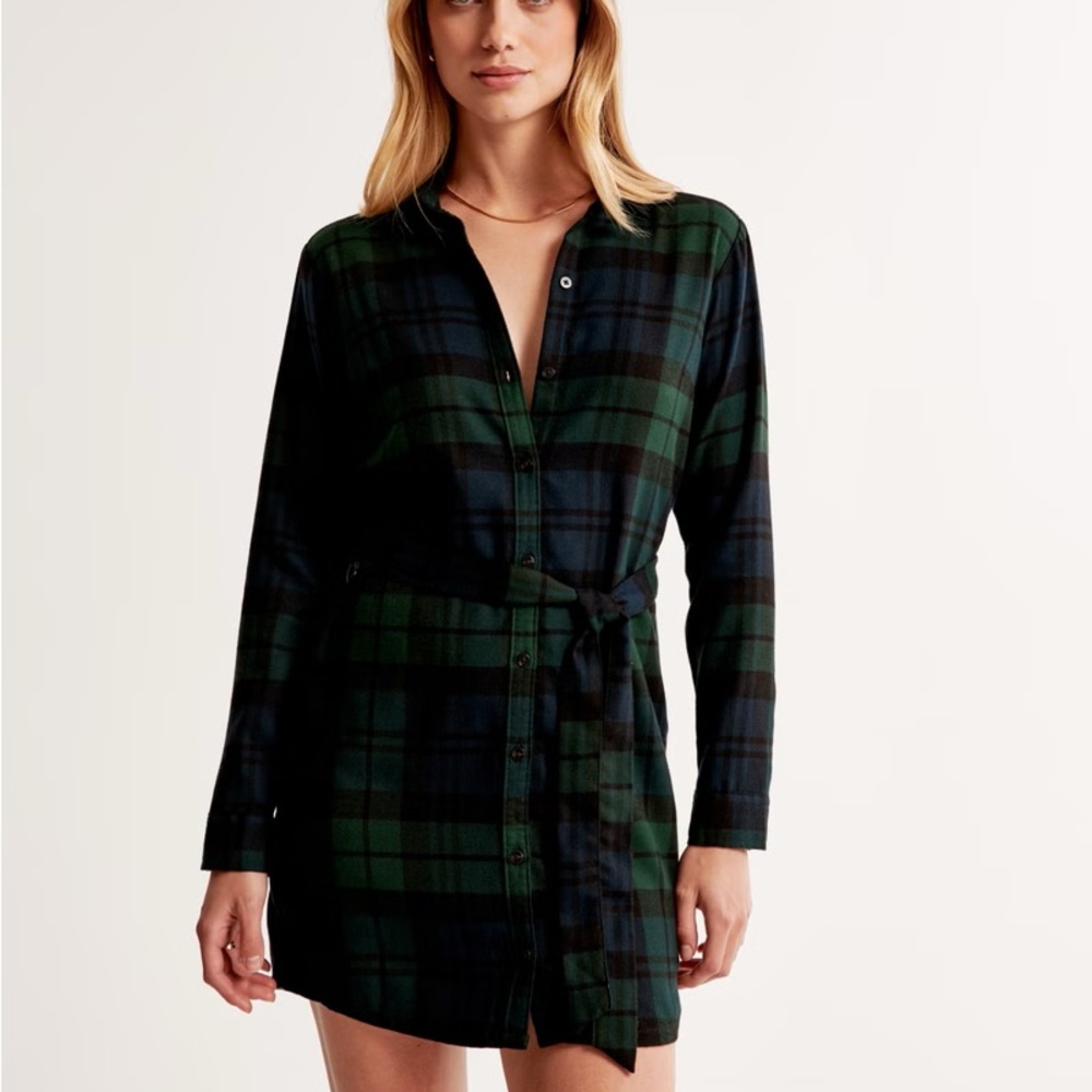 Abercrombie flannel shirt dress